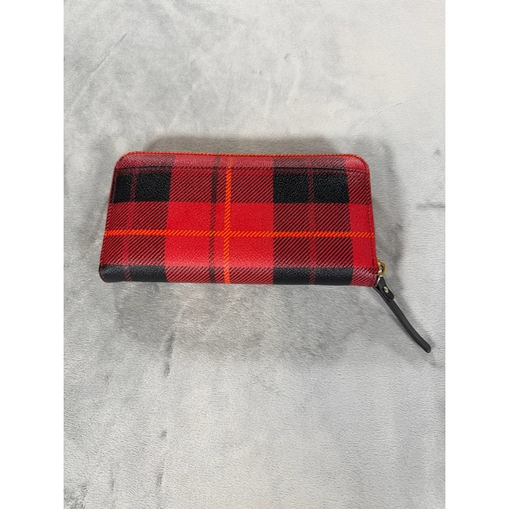 Kate Spade Red Black Plaid Tartan Holiday Christmas Lacey Cameron Street Wallet